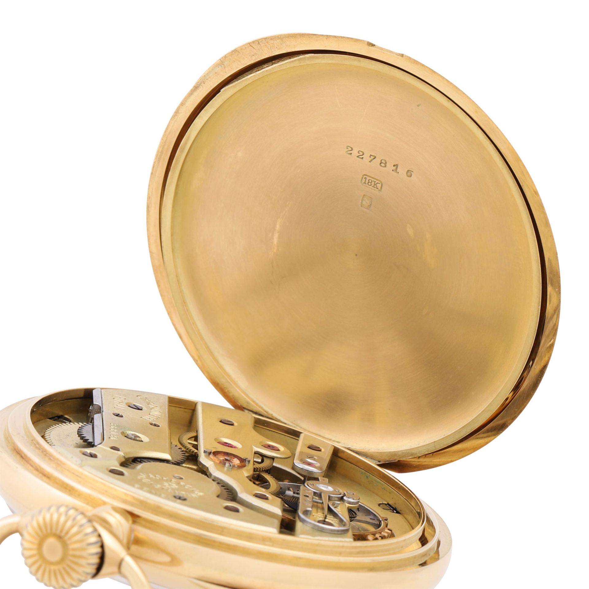 VACHERON CONSTANTIN große, schwere offene Taschenuhr "Chronometre Royal". - Bild 5 aus 9