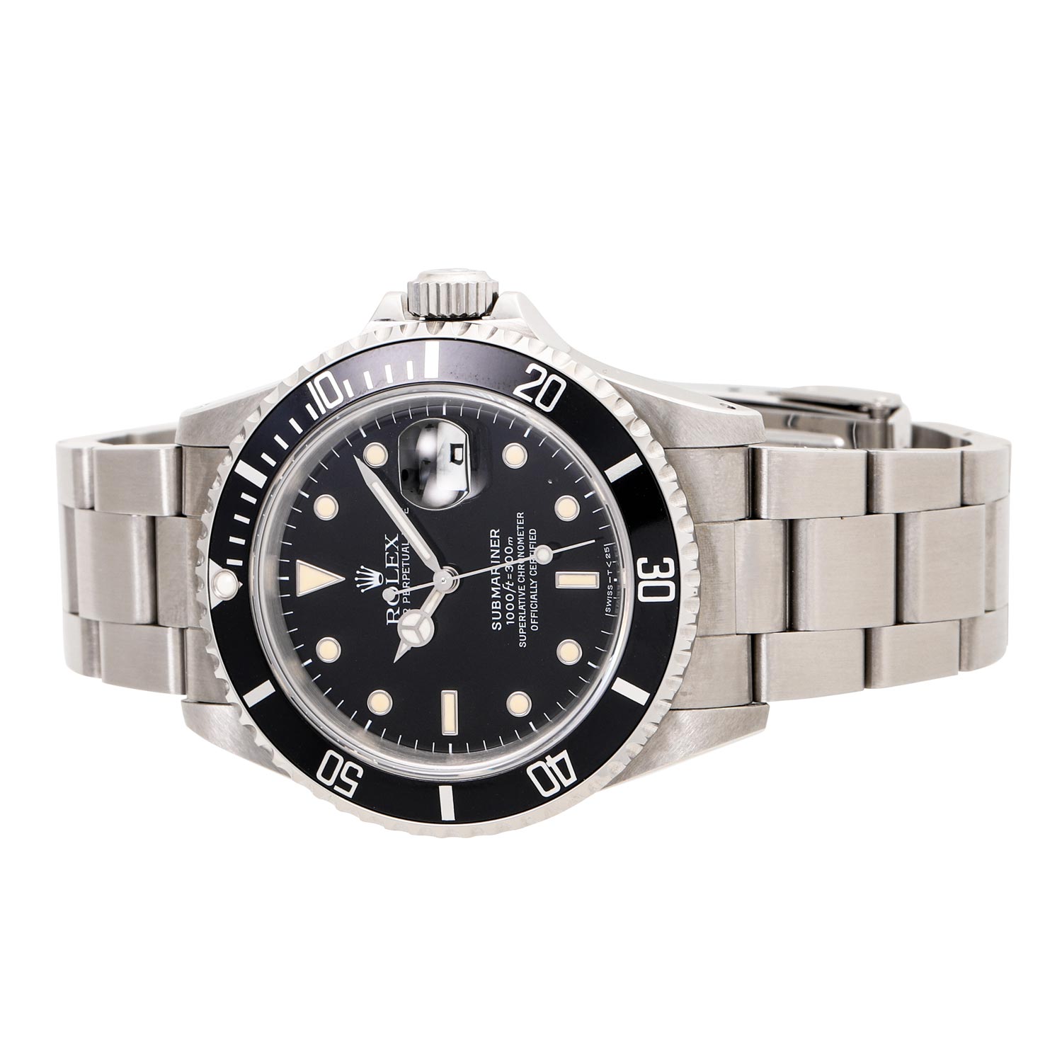 ROLEX Neo-Vintage Submariner Date "Near NOS", Ref. 16610. Armbanduhr aus ca. 1992. - Image 6 of 8