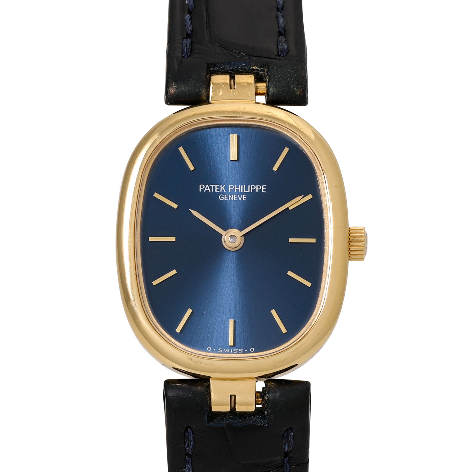 PATEK PHILIPPE Vintage "Ellipse d' Or" Damen Armbanduhr, Ref. 4764/001. Aus 1990.