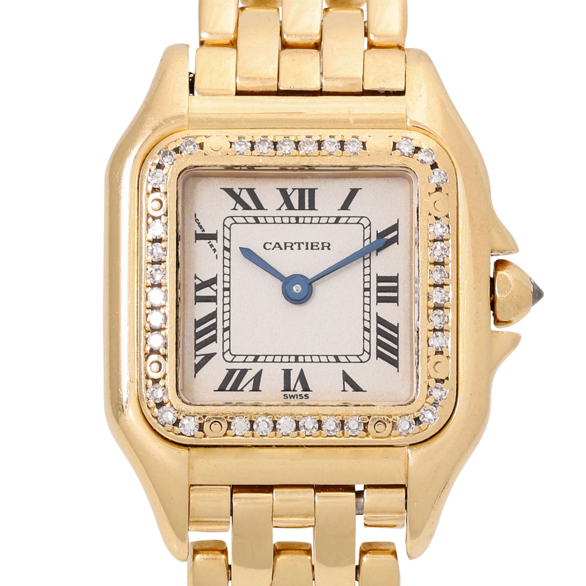 CARTIER Neo-Vintage Panthere SM "Diamond" Damen Armbanduhr, Ref. 1280 2. Ca. 1990er Jahre.