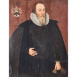 Nachfolger von PIETER JANZ POURBUS (1523-1584) "Bildnis eines Herrn in bürgerlicher Renaissance-Klei