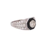 Ring mit Altschliffdiamant ca. 0,65 ct,