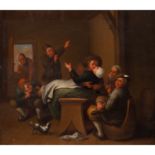 Nachfolger von RICHARD BRAKENBURGH (1650-1702) "Gasthausinterieur mit zechenden Bauern"