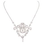 Belle Époque Collier mit Diamanten