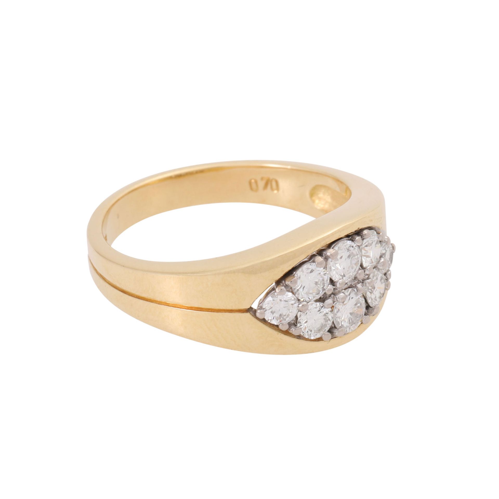 CAPRICE Ring mit 8 Brillanten zus. ca. 0,7 ct (gestempelt), 