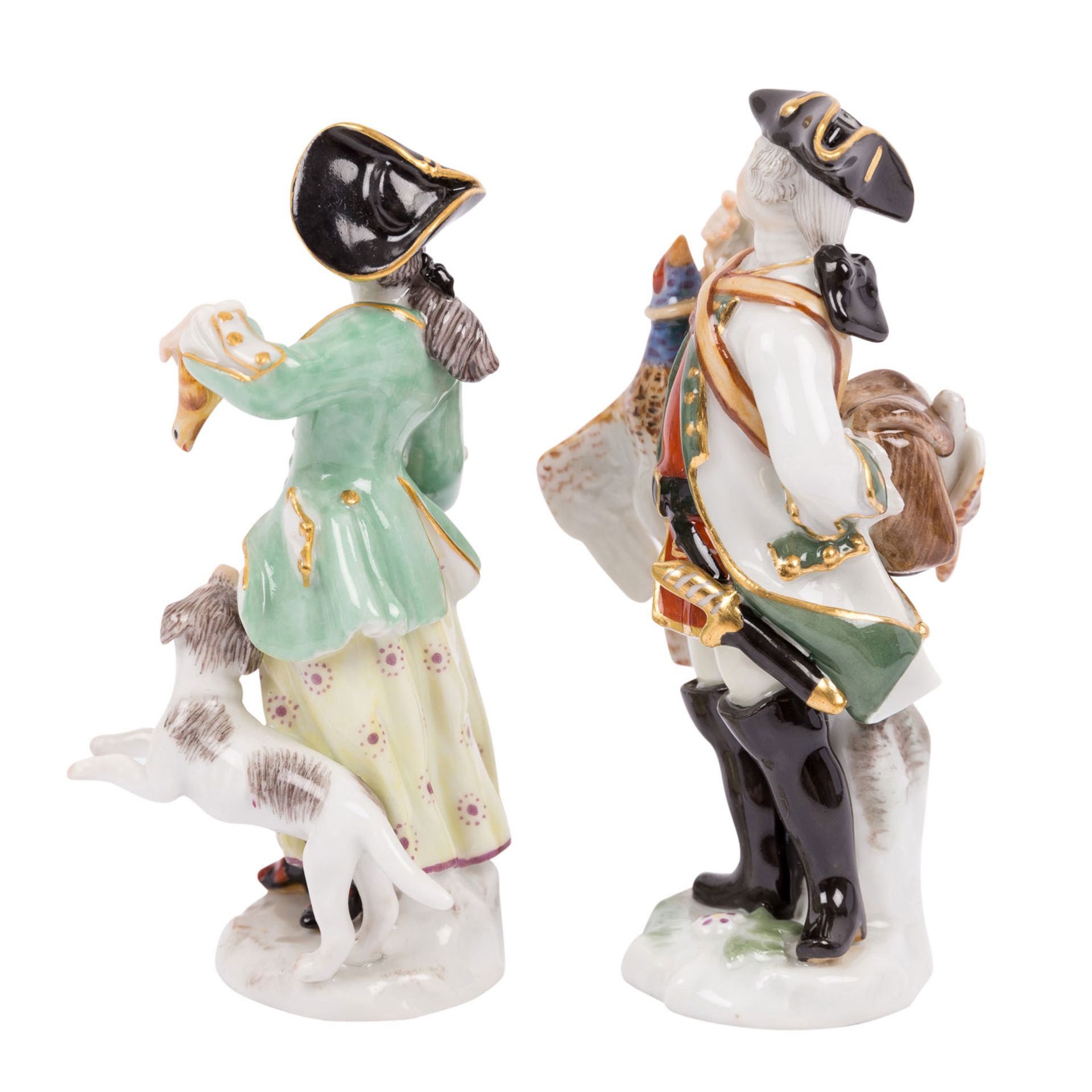 MEISSEN "Miniatur-Jäger und Jägerin" 20.Jh. - Image 2 of 7