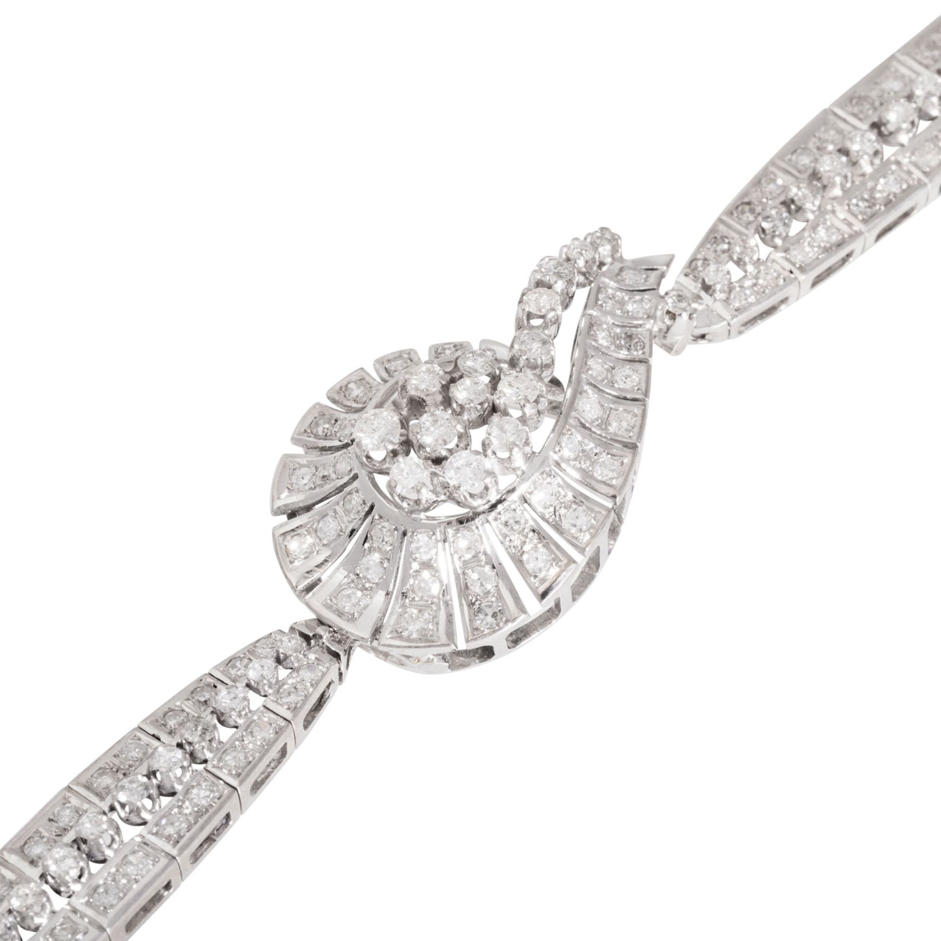 Armband mit Diamanten zus. ca. 4,1 ct,  - Bild 4 aus 6