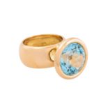 Ring mit Blautopas von 12,9 ct,