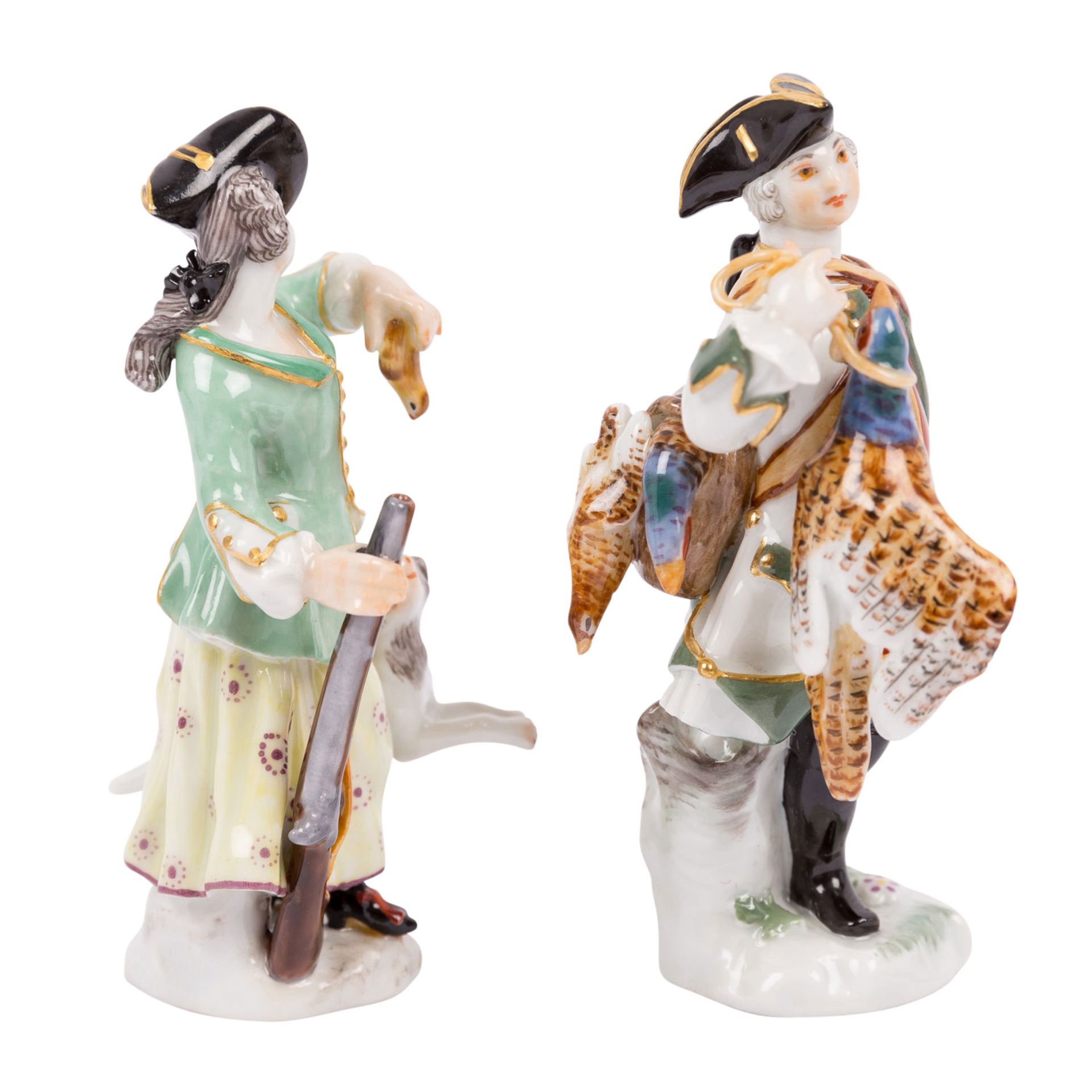 MEISSEN "Miniatur-Jäger und Jägerin" 20.Jh. - Image 4 of 7