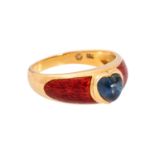 VICTOR MAYER Ring mit Saphircabochon