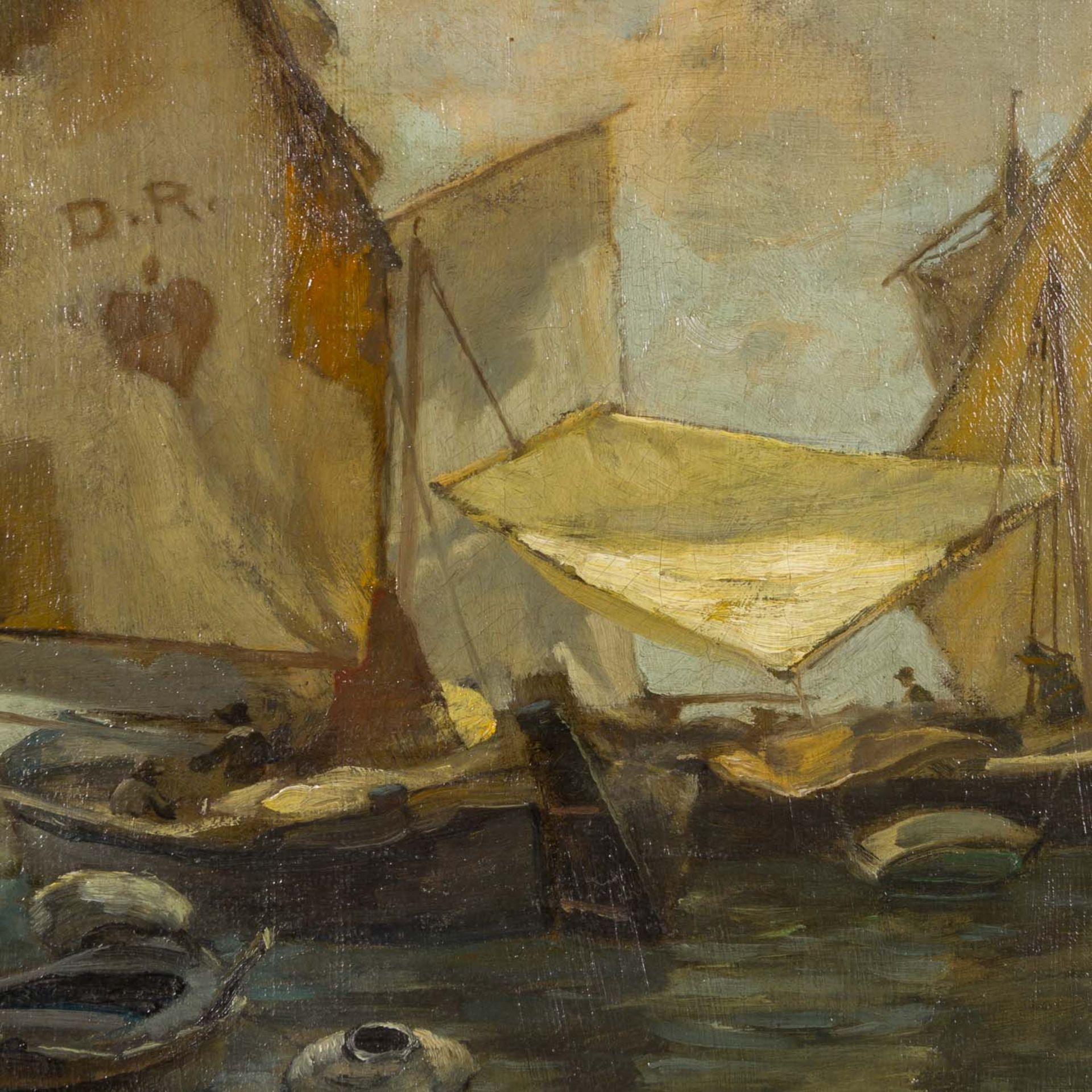 DILL, LUDWIG (1848-1940) "Italienische Fischerboote" - Bild 4 aus 6