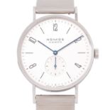 NOMOS Glashütte Tangente 38 Herrenuhr, Ref. 164/19166. Full Set aus 2022.