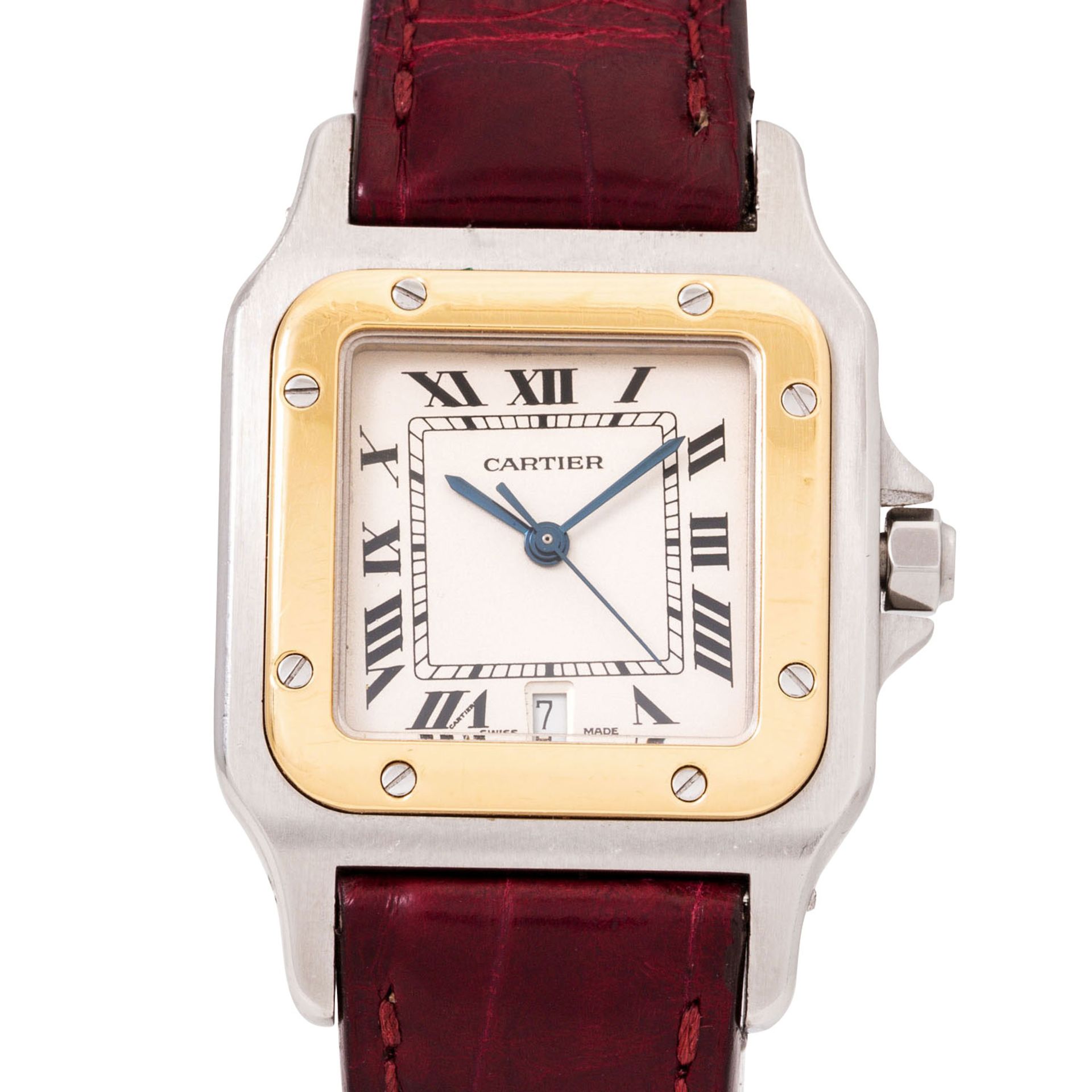 CARTIER Santos Galbée Ref. 187901 Herren Armbanduhr.