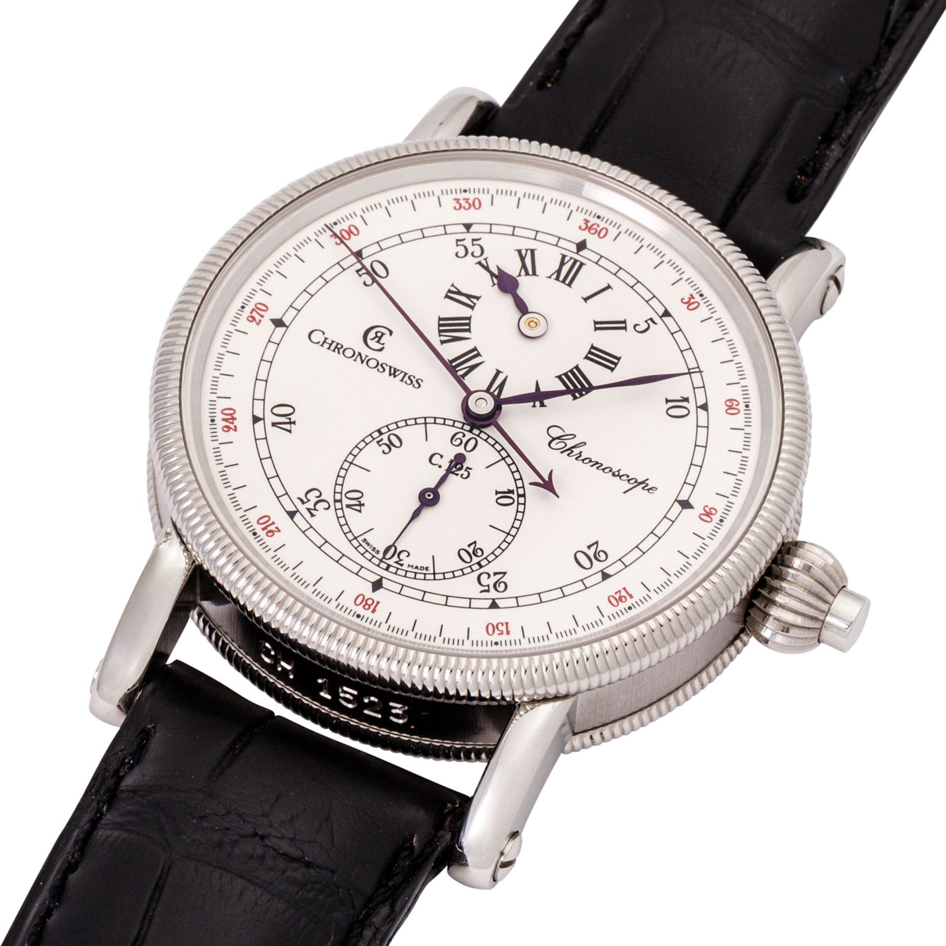 CHRONOSWISS Chronoscope Monopusher Chronograph Ref. CH 1523. - Image 5 of 8