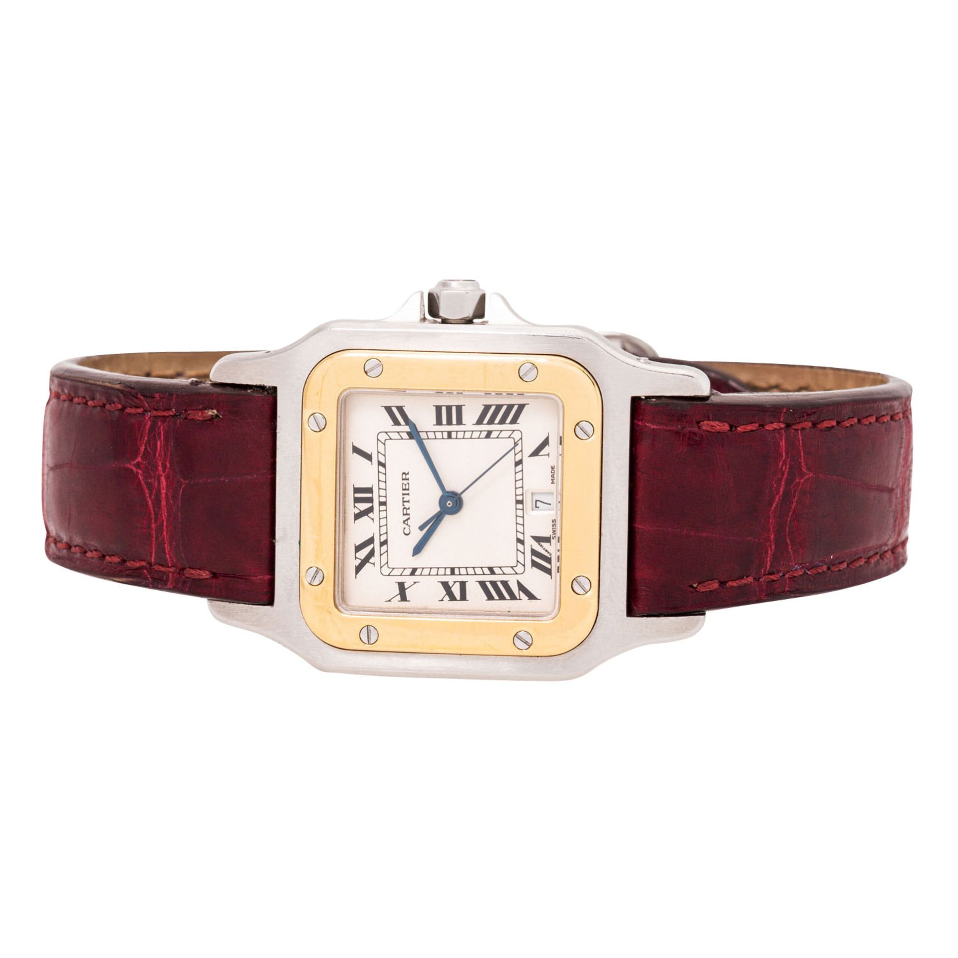 CARTIER Santos Galbée Ref. 187901 Herren Armbanduhr.  - Bild 6 aus 7