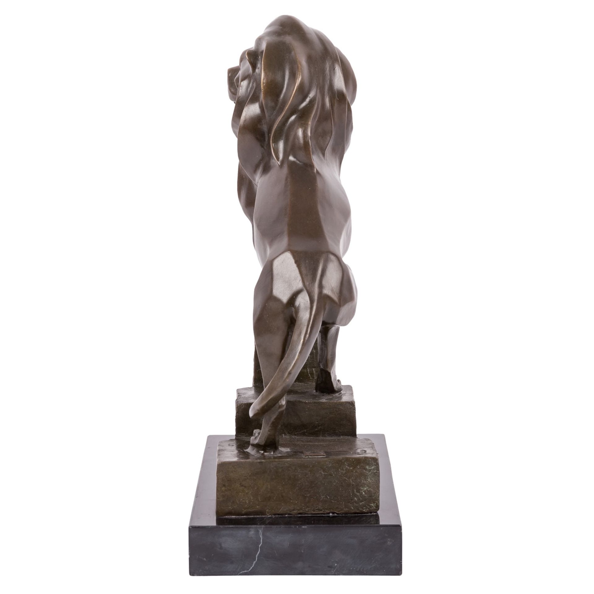 MILO (Bronzebildhauer/-gießer 20. Jh.), "Löwe, auf Stufen stehend", - Bild 3 aus 8