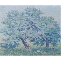 SCHLOBACH, WILLY (1865-1951) "Apfelbäume" 1924