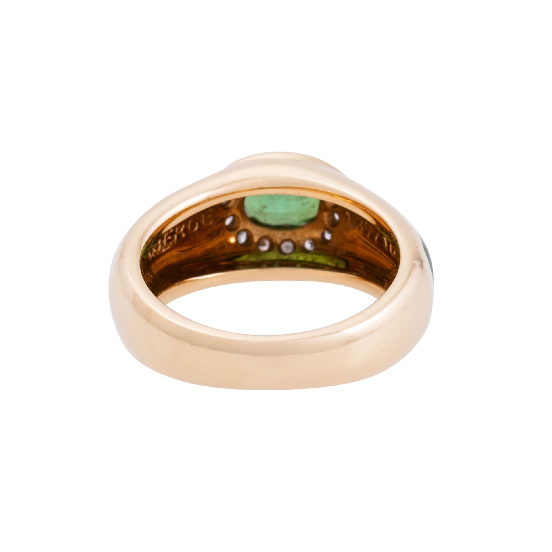FABERGÉ by VICTOR MAYER Ring mit grünem Turmalin,  - Bild 3 aus 4