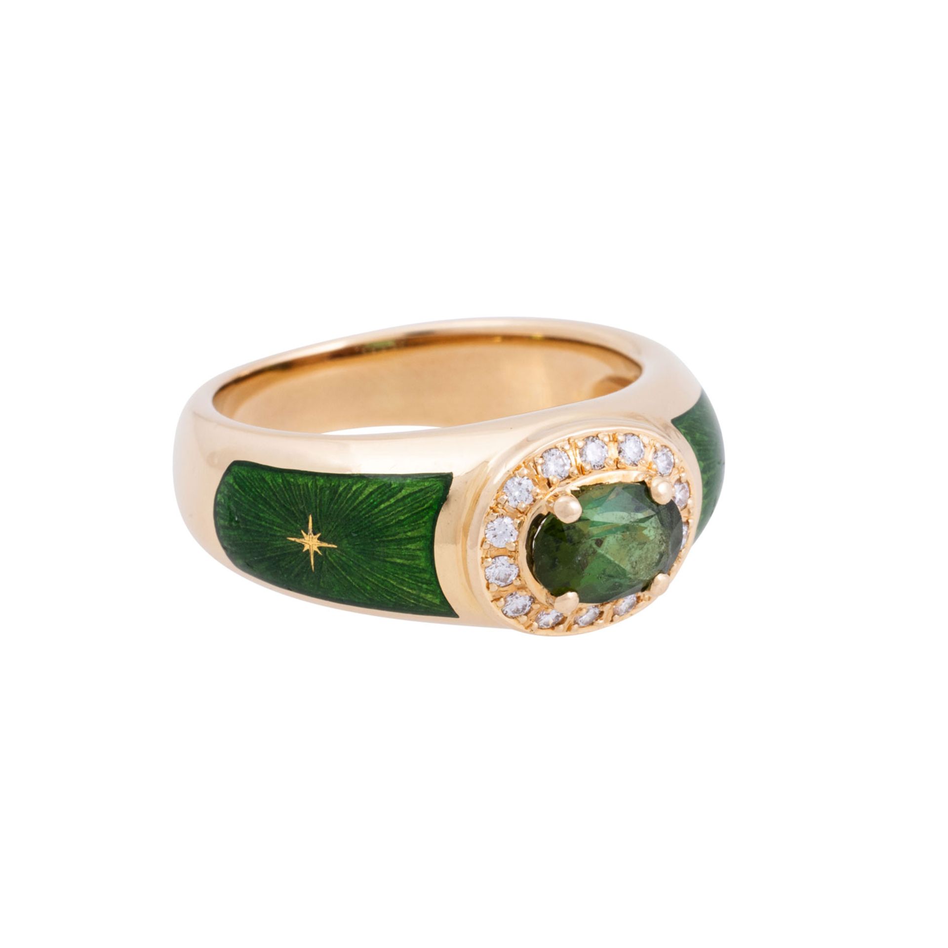 FABERGÉ by VICTOR MAYER Ring mit grünem Turmalin, 