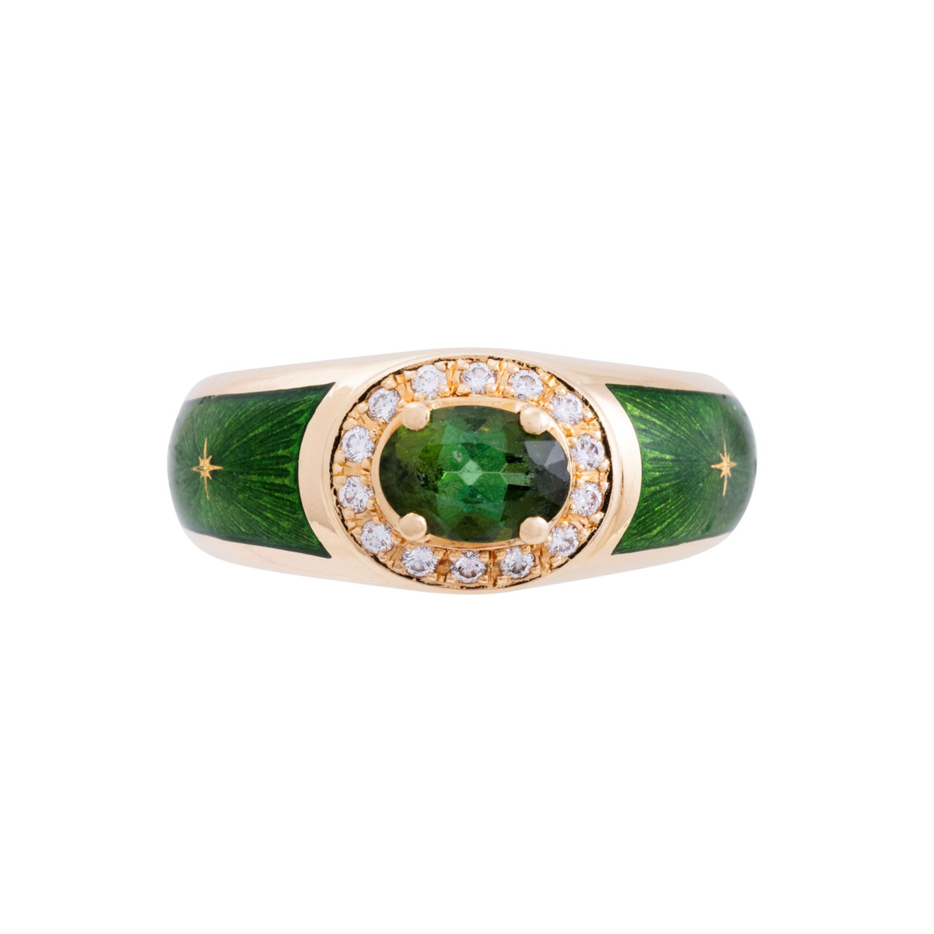FABERGÉ by VICTOR MAYER Ring mit grünem Turmalin,  - Bild 2 aus 4