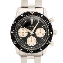 ZENITH sehr seltener "Super Sub Sea" Vintage Chronograph, Ref. A277. Ca.1970.