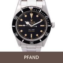 PFANDAUKTION - ROLEX Vintage Submariner "James Bond Small Crown" Herrenuhr, Ref. 5508. Ca. 1958.