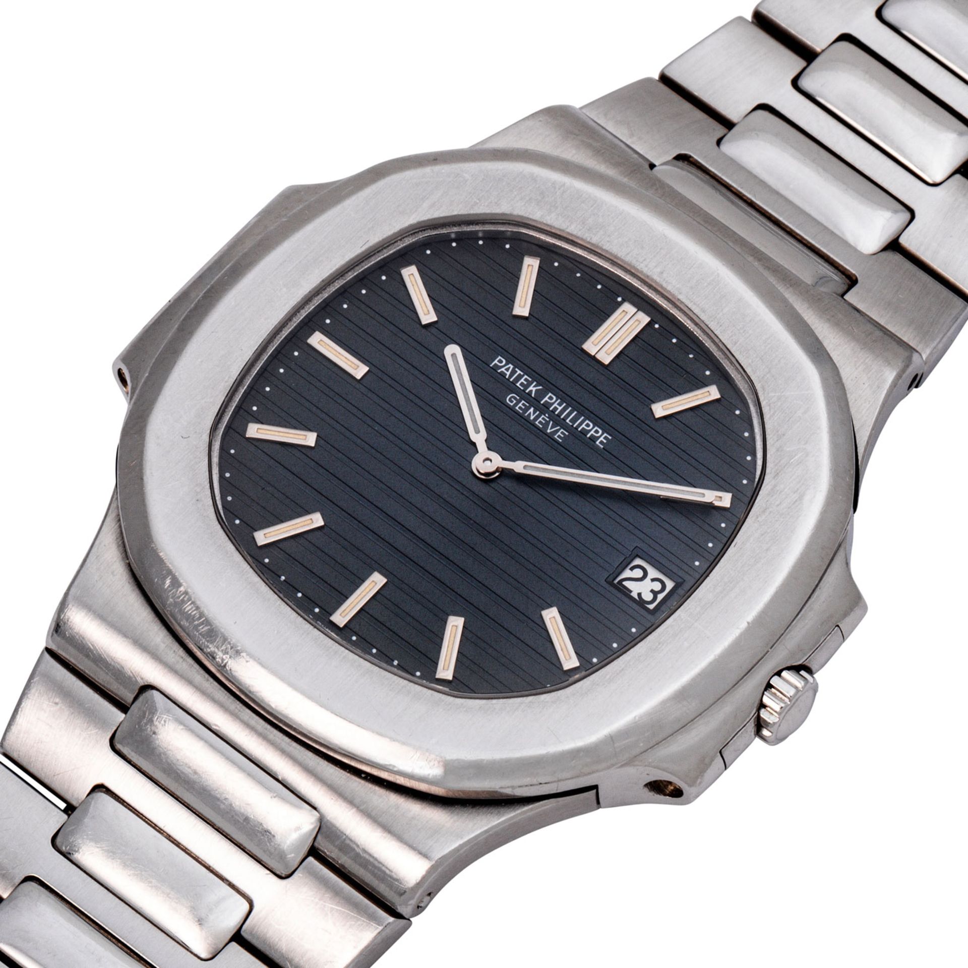 PFANDAUKTION - PATEK PHILIPPE Vintage Nautilus "Jumbo" Herrenuhr, Ref. 3700/011. Aus 1982. - Bild 5 aus 8