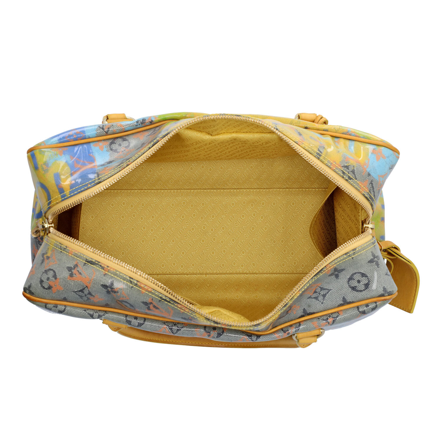 LOUIS VUITTON x RICHARD PRINCE Handtasche "JAUNE DENIM". - Image 6 of 8