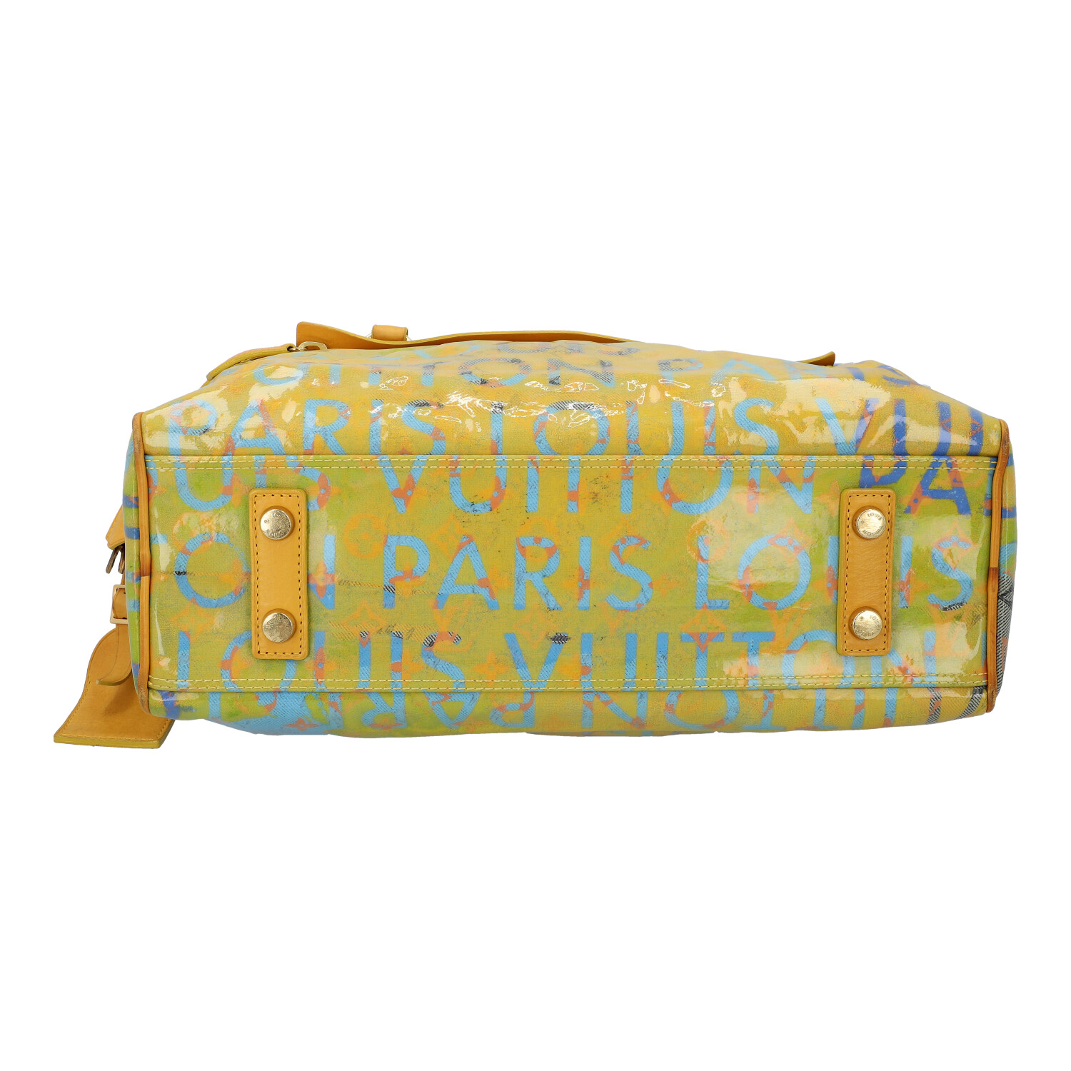 LOUIS VUITTON x RICHARD PRINCE Handtasche "JAUNE DENIM". - Image 5 of 8