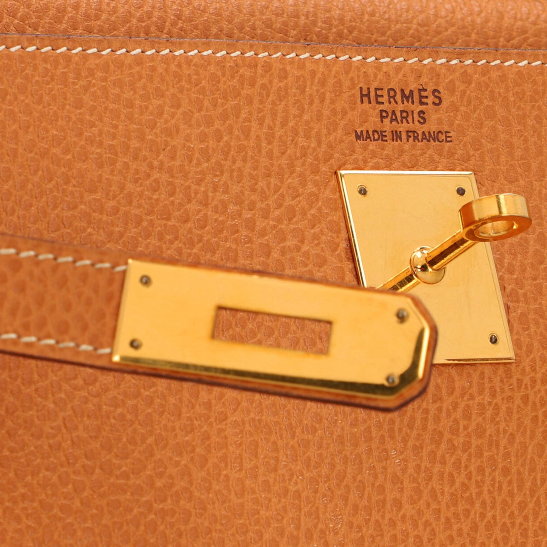 HERMÈS VINTAGE Handtasche "KELLY BAG 35". - Bild 9 aus 10