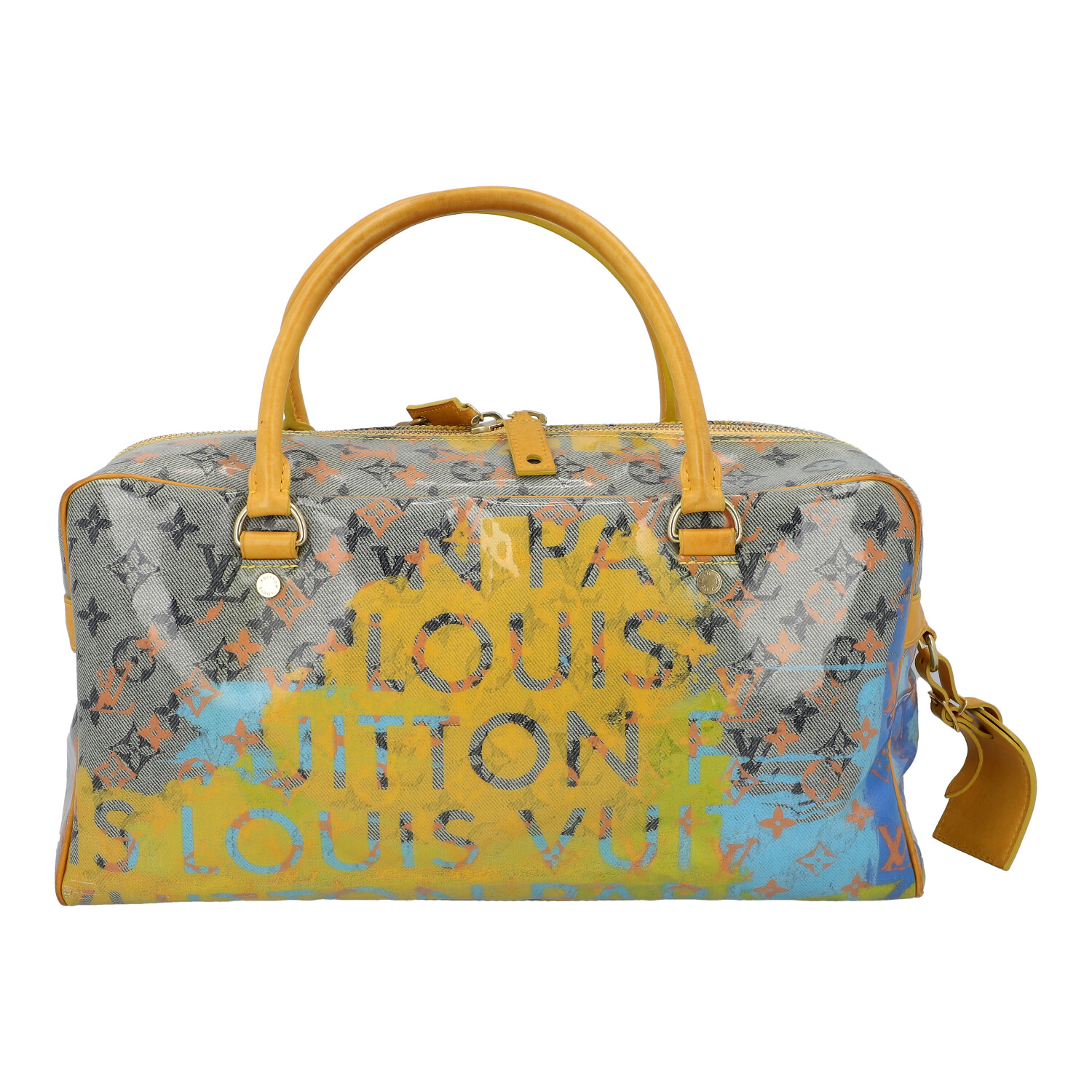 LOUIS VUITTON x RICHARD PRINCE Handtasche "JAUNE DENIM". - Image 4 of 8