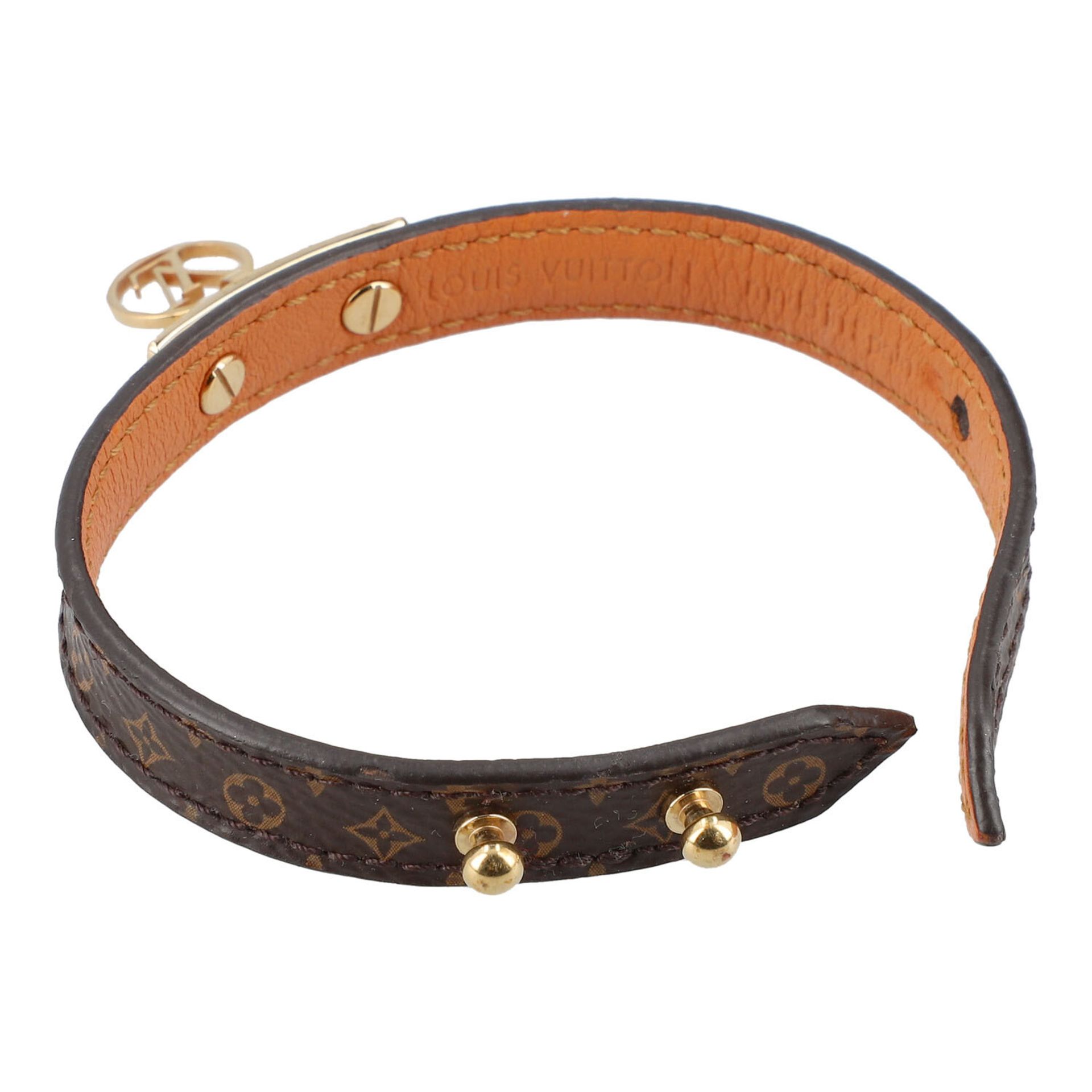 LOUIS VUITTON Armband "LOGOMANIA-M4150", Koll.: 2018, akt. NP.: 295,-€, Gr. S = 17 cm. - Image 4 of 4