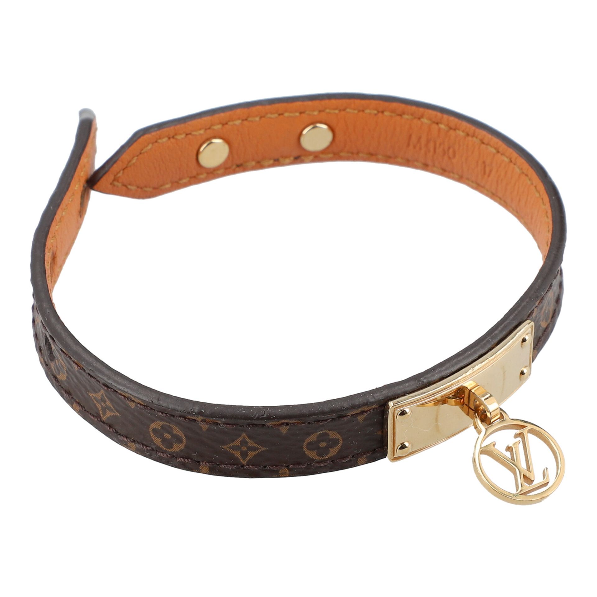 LOUIS VUITTON Armband "LOGOMANIA-M4150", Koll.: 2018, akt. NP.: 295,-€, Gr. S = 17 cm. - Image 2 of 4