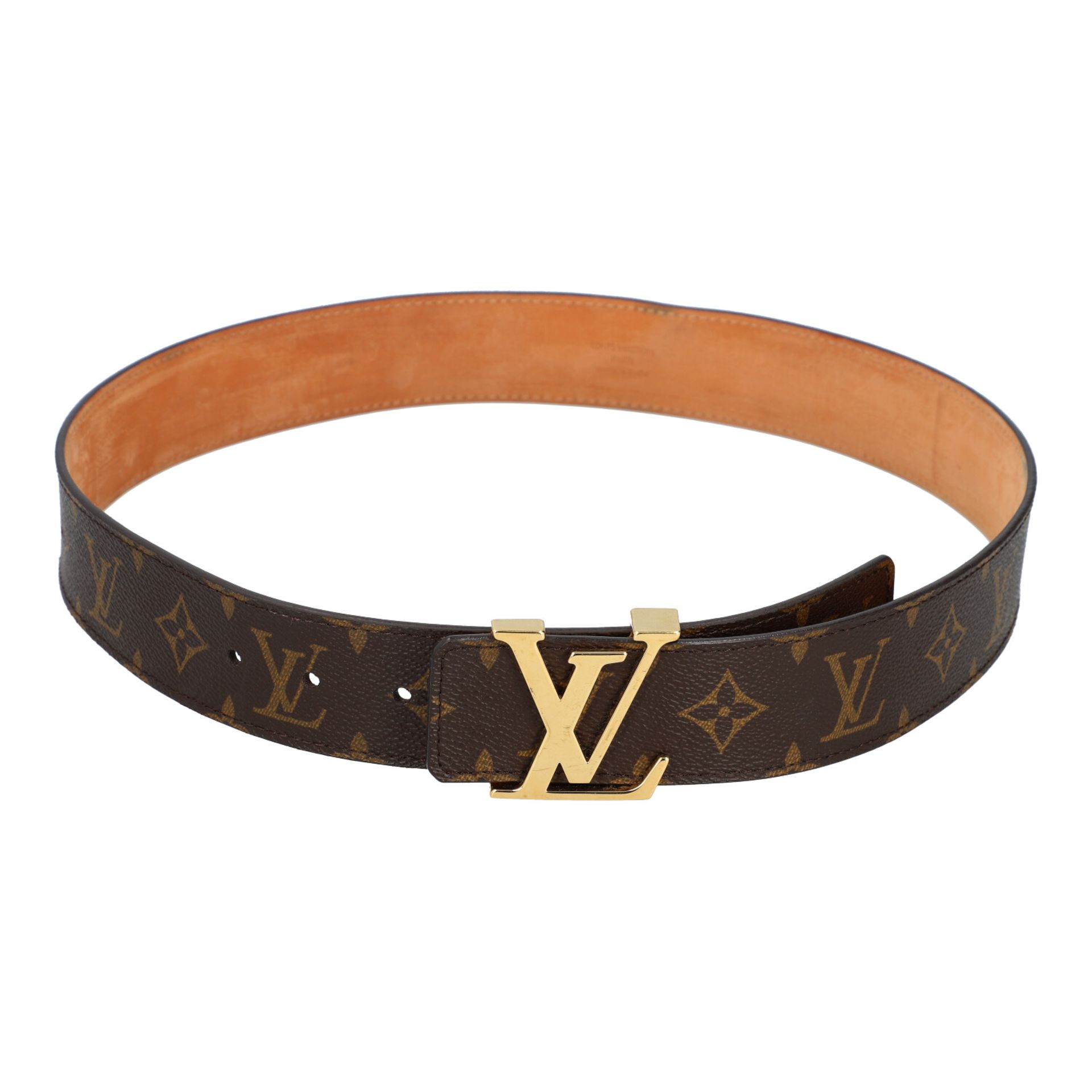 LOUIS VUITTON Gürtel "INITIALES 40MM", Länge 85cm (Gr. 34).