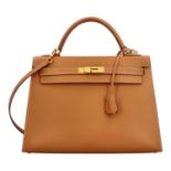 HERMÈS Handtasche "KELLY BAG SELLIER 32".