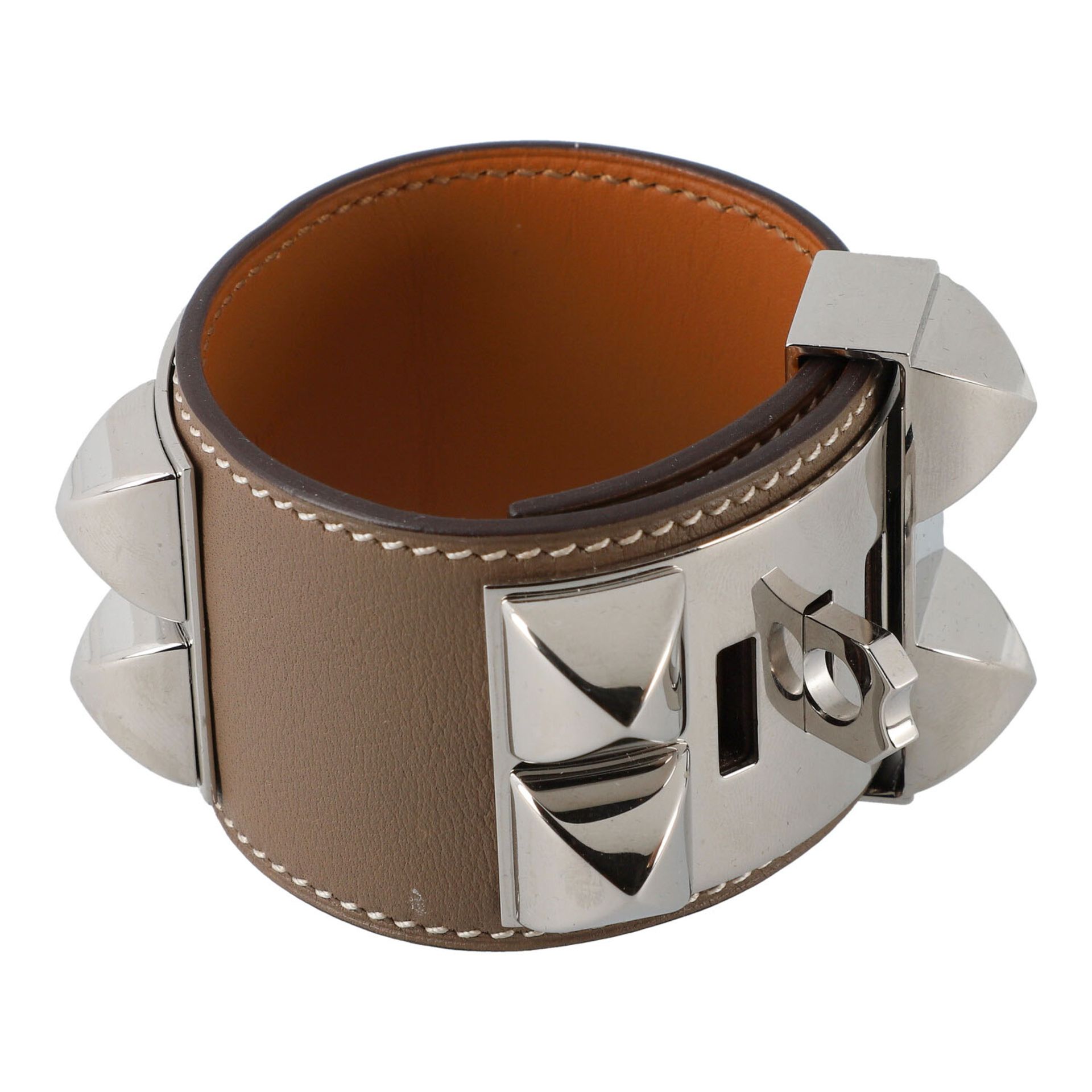 HERMÈS Armband "COLLIER DE CHIEN", Größe T2. - Bild 3 aus 4