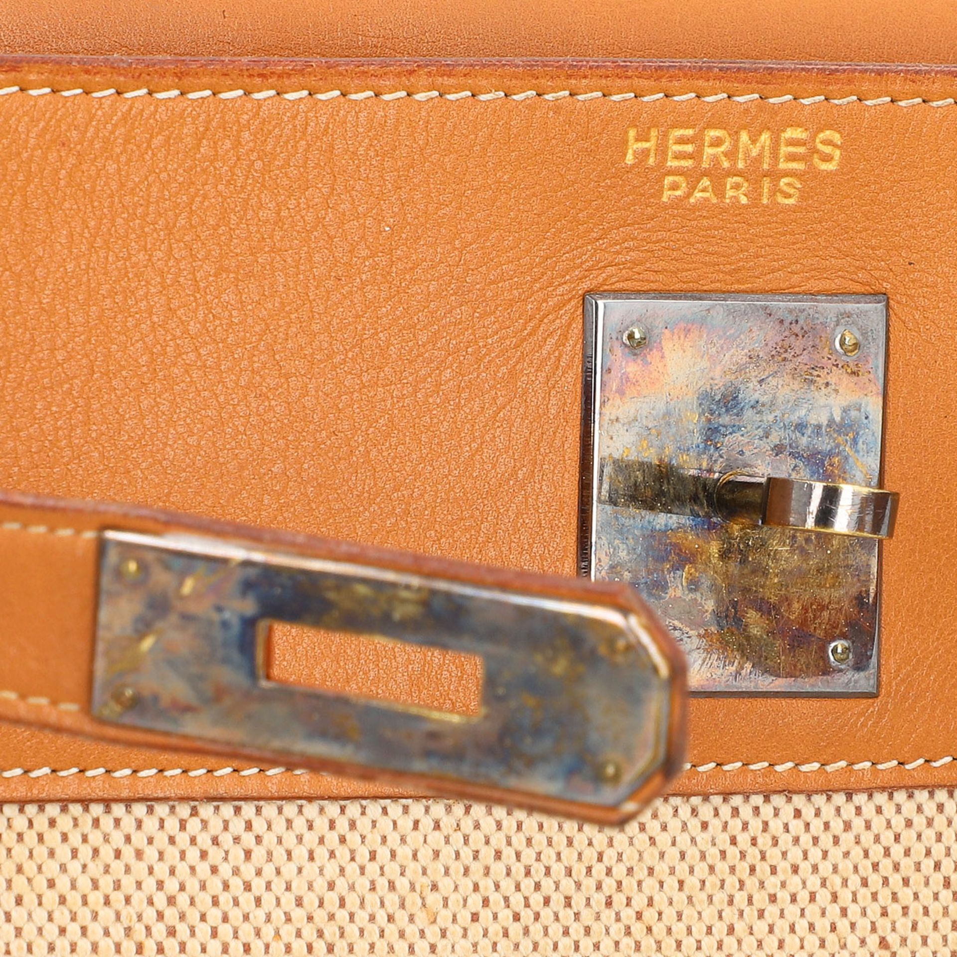 HERMÈS VINTAGE Handtasche "KELLY BAG 32". - Bild 7 aus 10