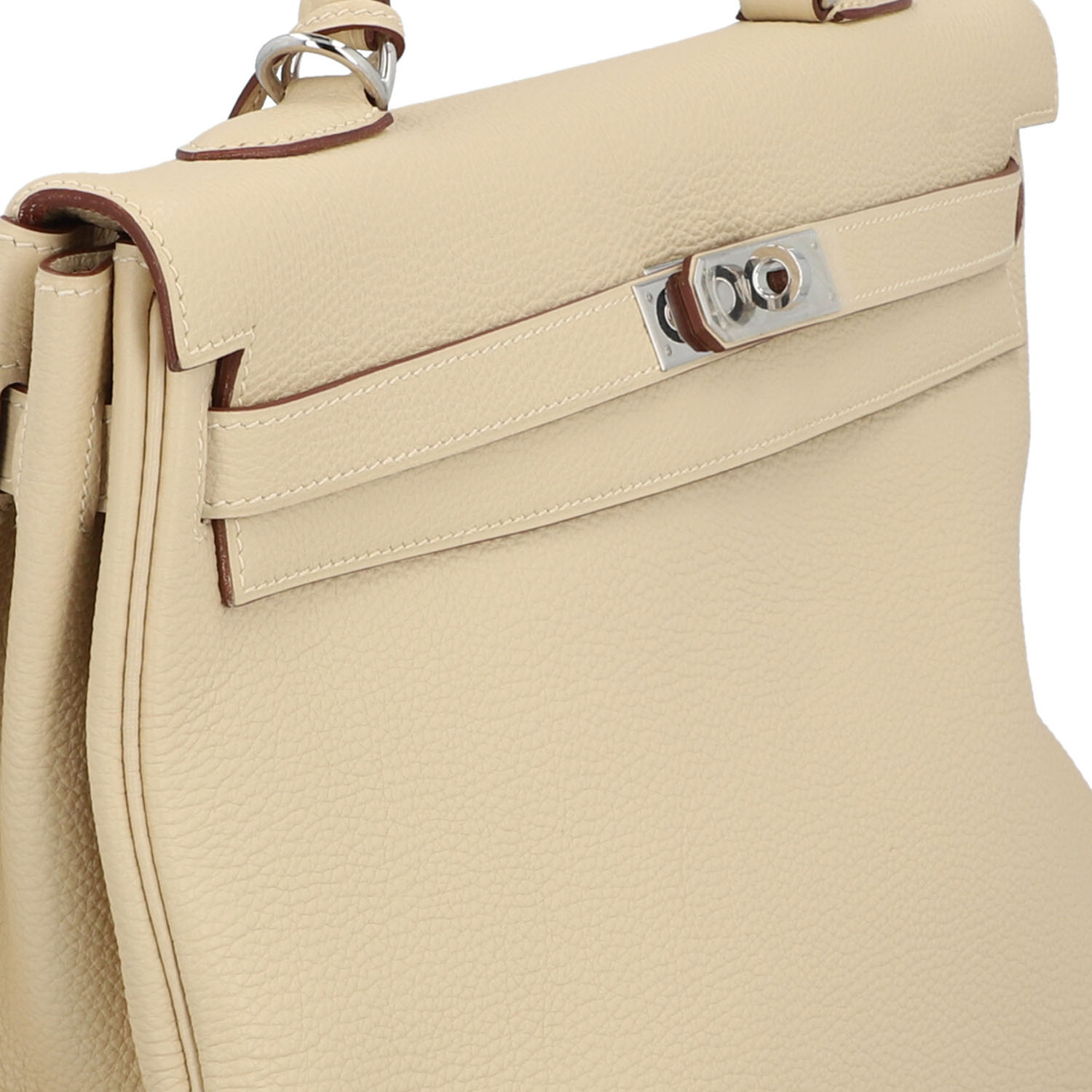 HERMÈS Henkeltasche "KELLY BAG 35 RETOURNE", Koll.: 2008 (L im Quadrat). - Image 8 of 10