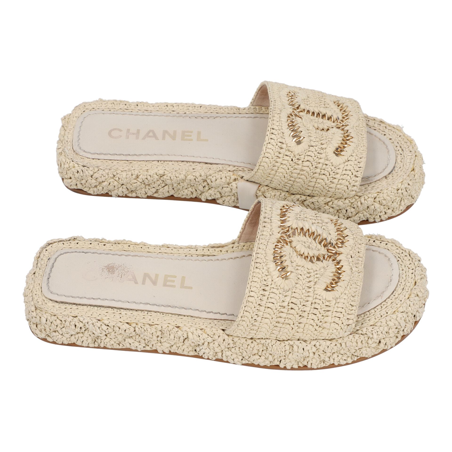 CHANEL Sandalen, Gr. 37. - Bild 2 aus 8