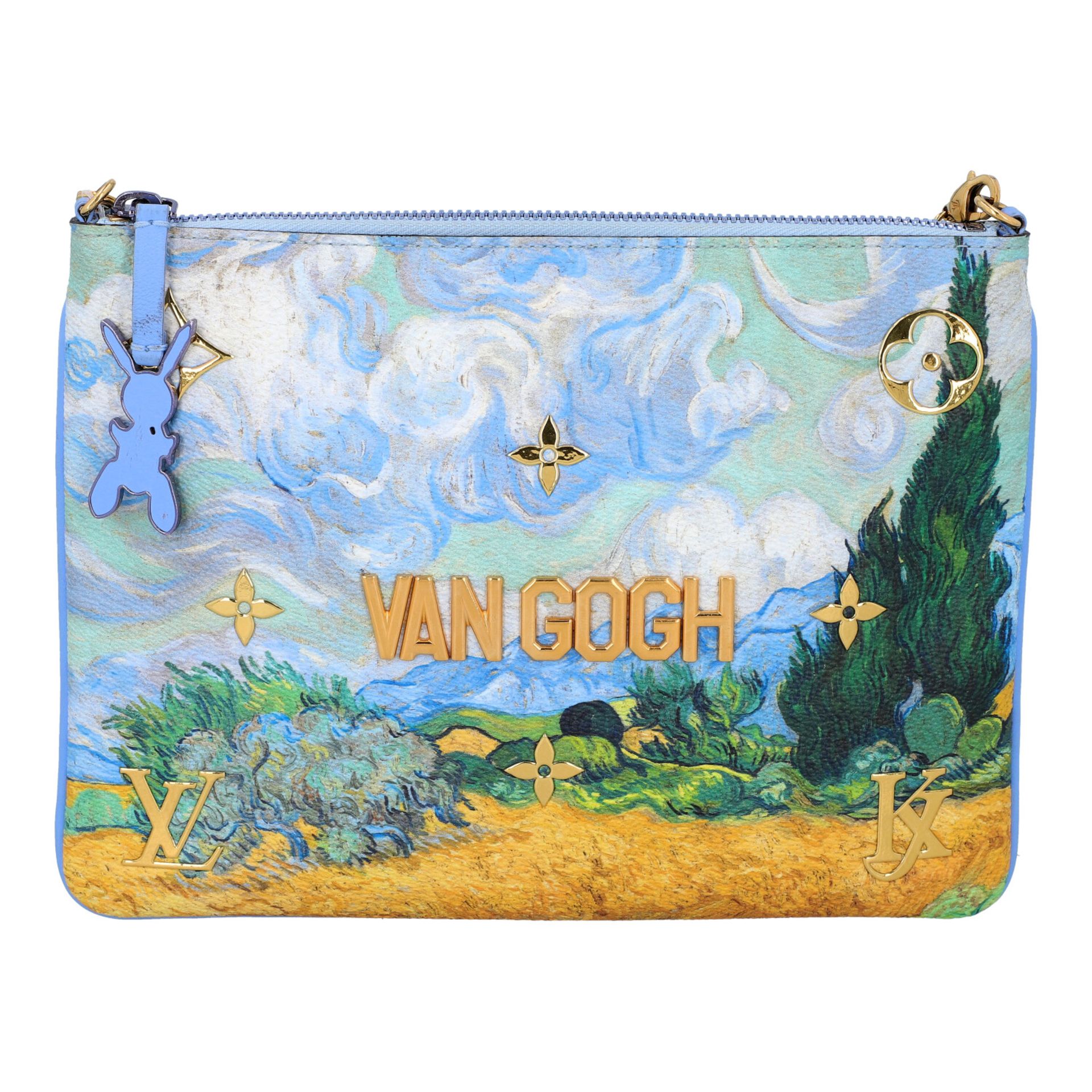 LOUIS VUITTON Pochette "MASTERS - VAN GOGH - JEFF KOONS", Koll.: 2017.