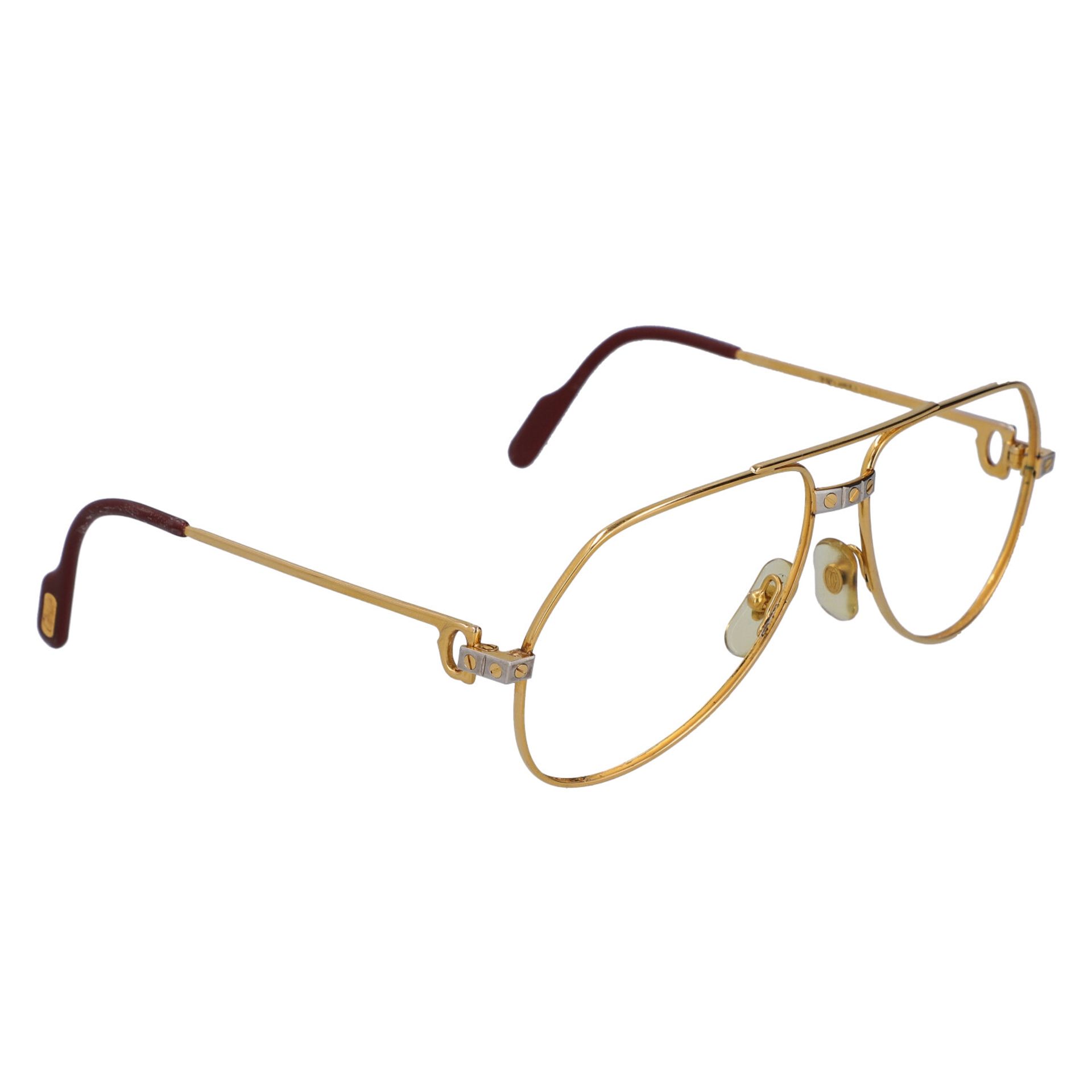 CARTIER VINTAGE Brille "VENDOME SANTOS 56 14". - Bild 2 aus 6