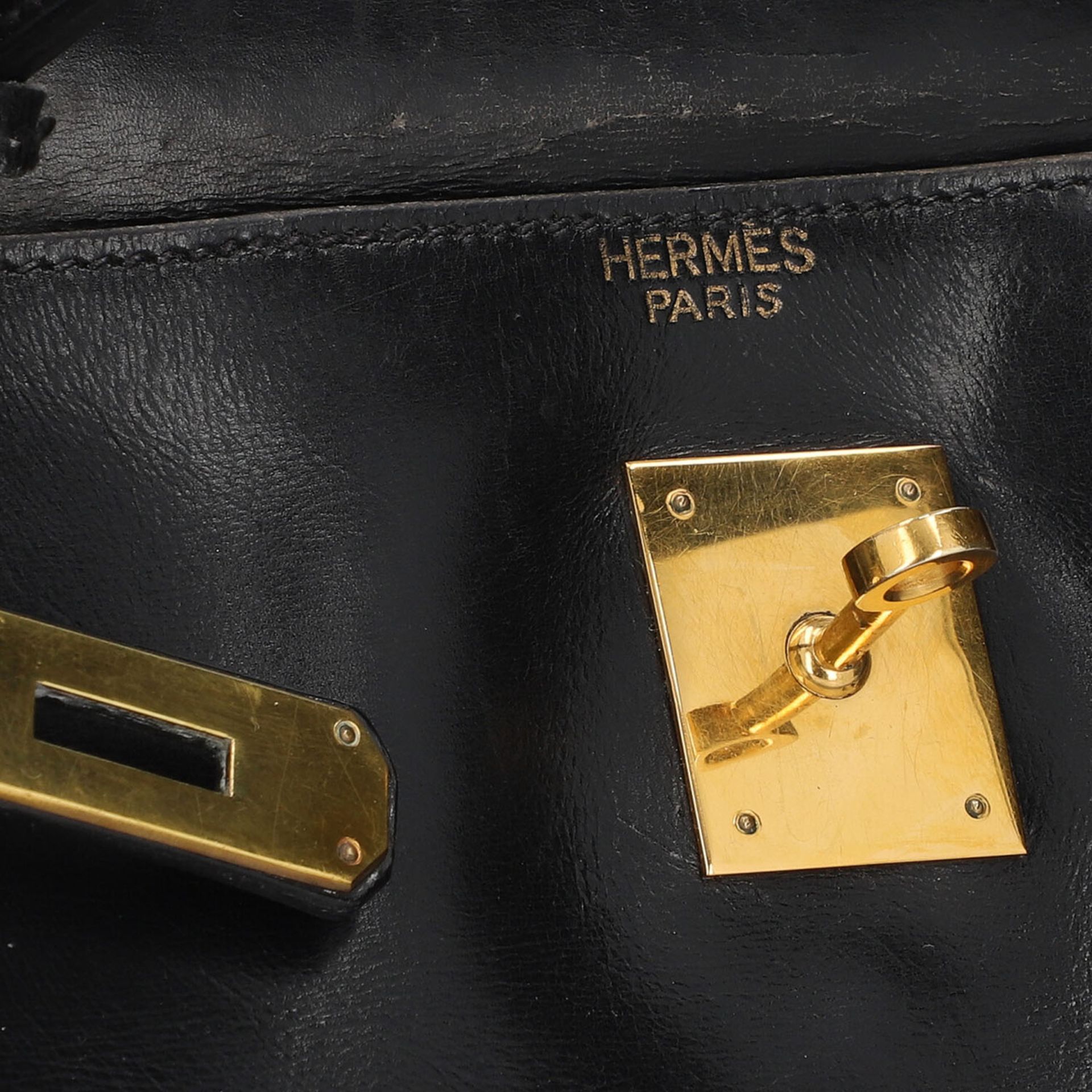 HERMÈS VINTAGE Handtasche "KELLY BAG 32". - Bild 10 aus 10