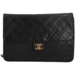 CHANEL VINTAGE Schultertasche "SINGLE FLAP".