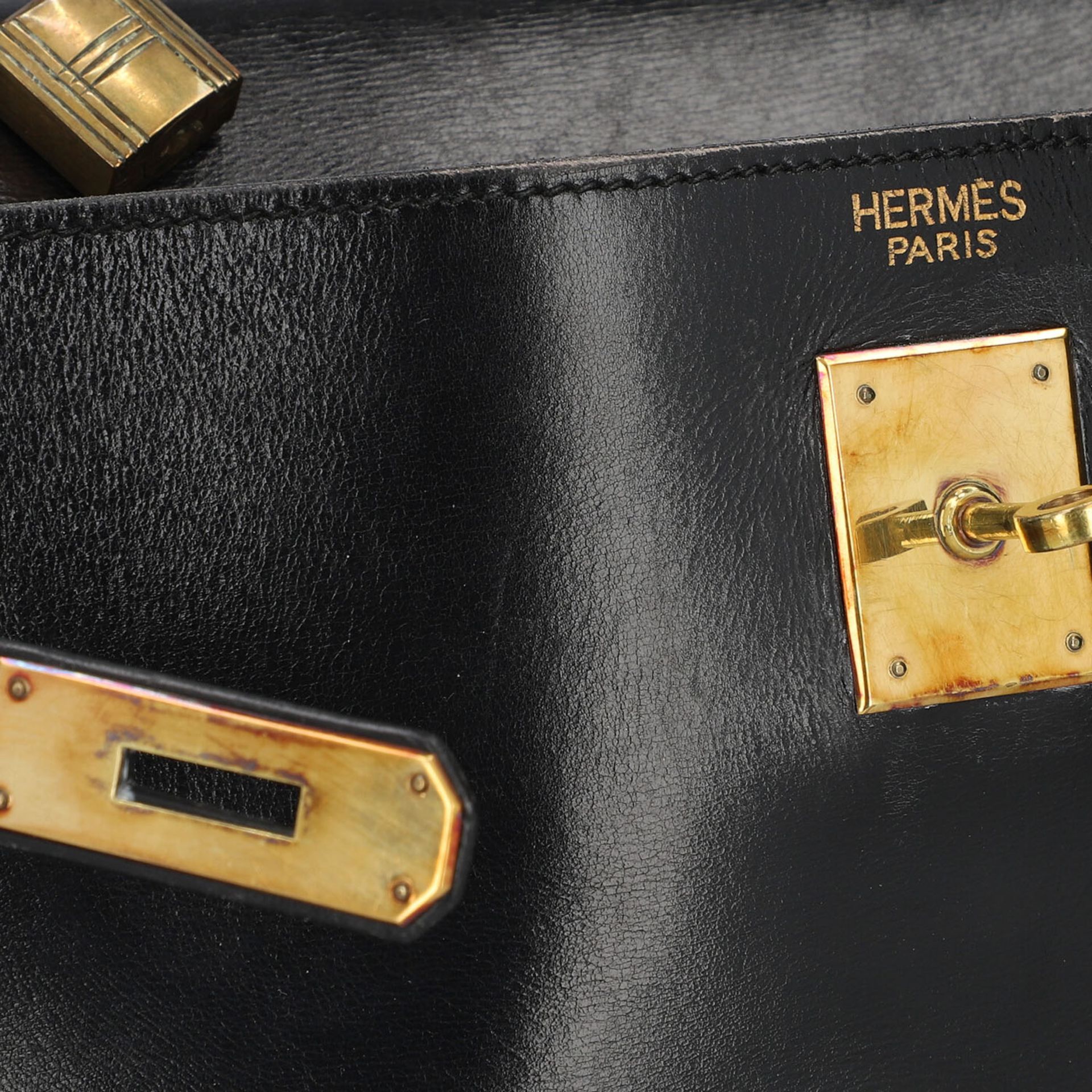HERMÈS VINTAGE Handtasche "KELLY BAG 35". - Bild 10 aus 10