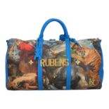 LOUIS VUITTON X JEFF KOONS Weekender "PETER PAUL RUBENS MASTERS 50", Koll.: 2017.