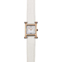 HERMÈS Armbanduhr "HEURE H, 21 x 21 mm", akt. NP.: 3.350,-€.