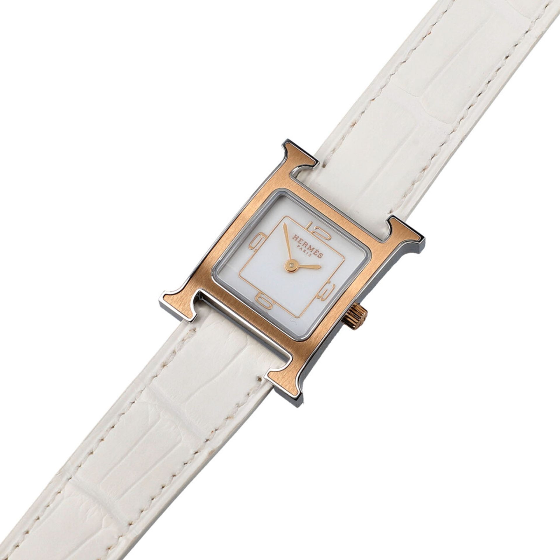 HERMÈS Armbanduhr "HEURE H, 21 x 21 mm", akt. NP.: 3.350,-€. - Image 2 of 5