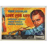 Lust for Life (1956) British Quad film poster, folded, 30 x 40 inches.