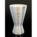 Poole vase, circa.1960, pattern X/PLC, printed and hand painted marks to base, 19.5cm high