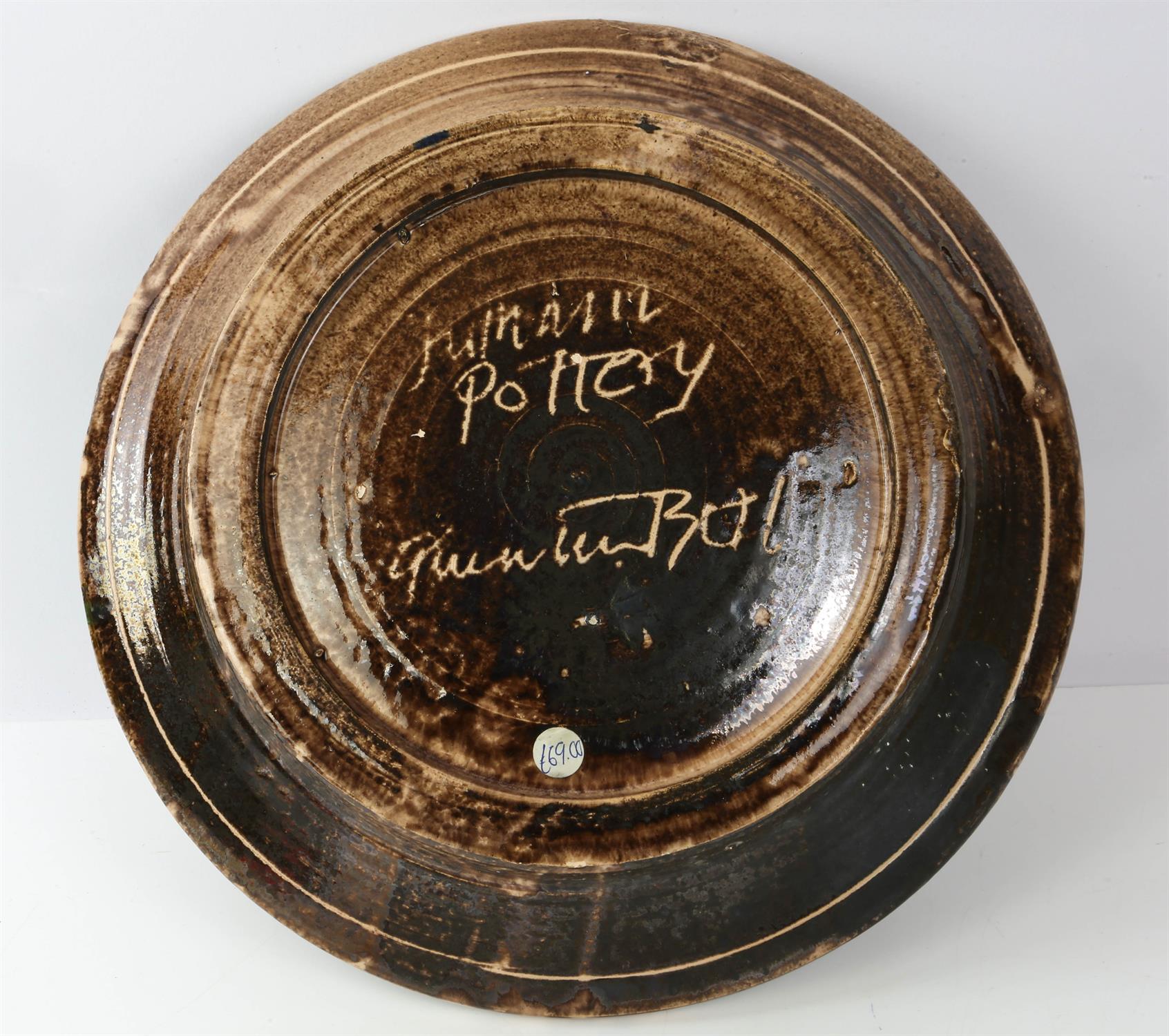 Quentin Bell (British, 1910-1996) for the Fulham Pottery, Butterfly, signed to the back, - Image 2 of 2